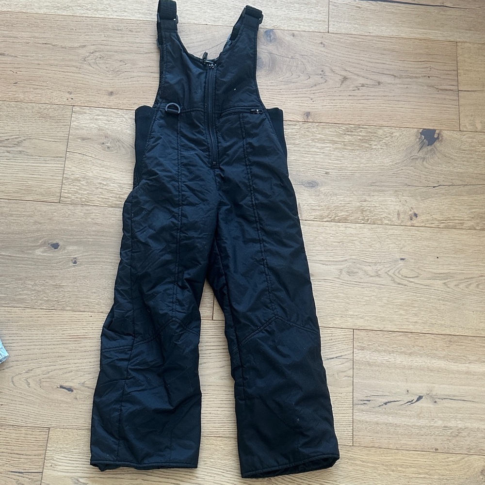Rawik kids Black Snow Bib Overalls small size 6 small